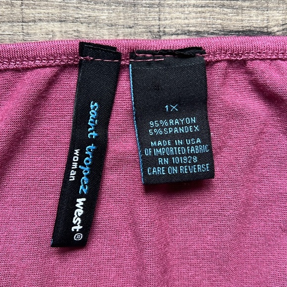 Saint Tropez West Woman maroon Butterfly shaped blouse - Picture 8 of 9